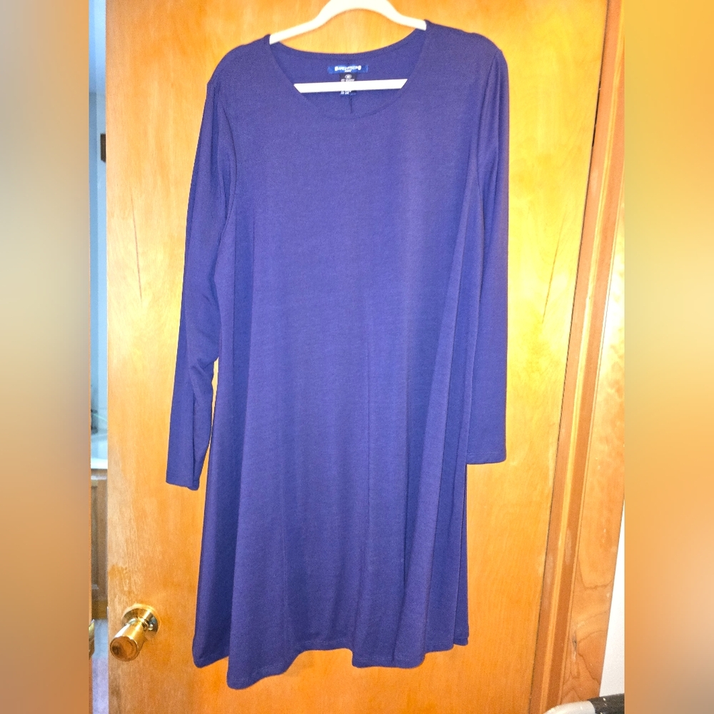 Purple Long Sleeve Dress